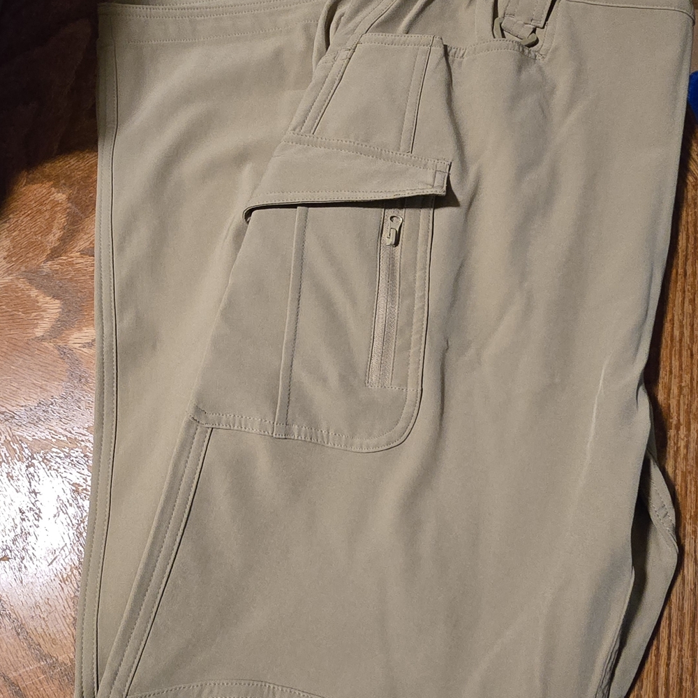 Flex Camo Tactical Series Pants Mens XL 34" Tan Utility Pockets Outdoors NWT